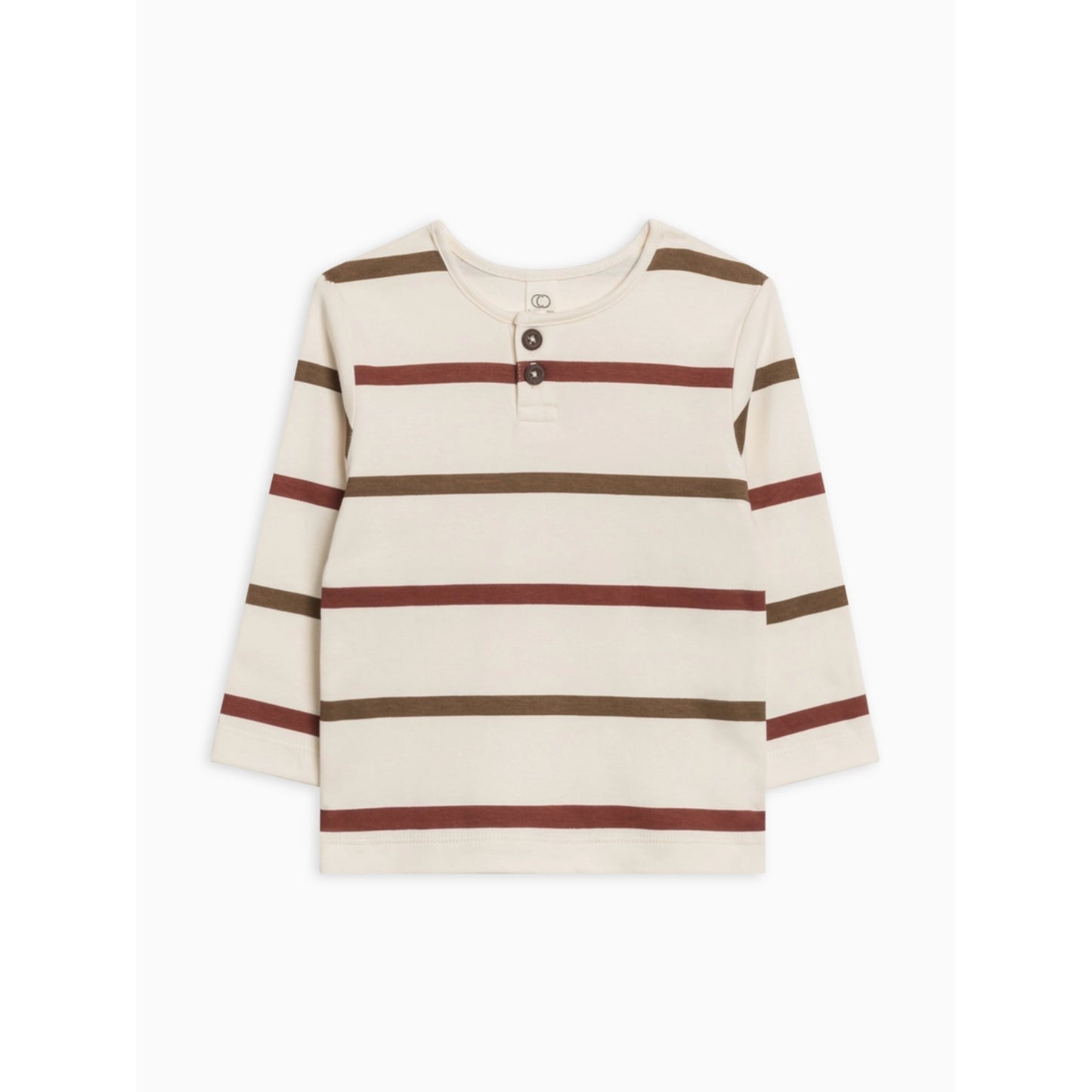 Reef Long Sleeve Henley | Sepia & Garnet