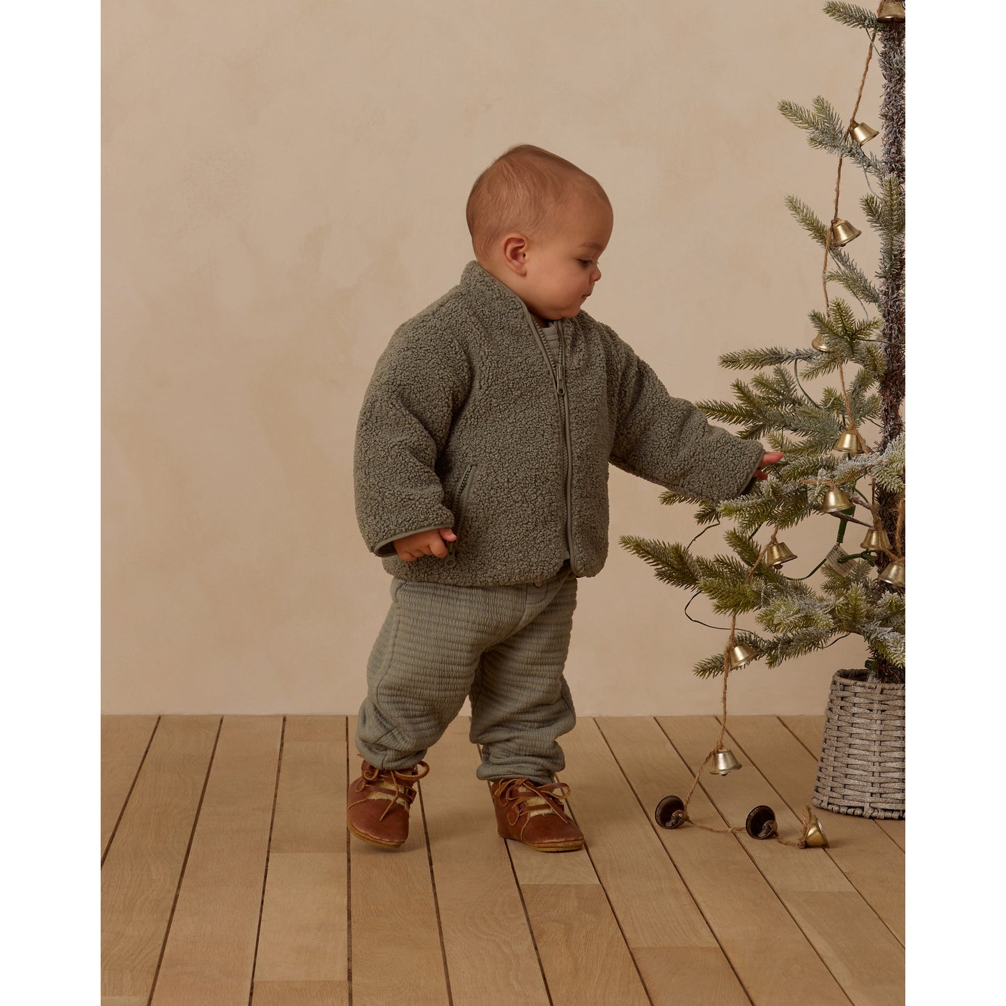 Shearling Zip Jacket | Forest