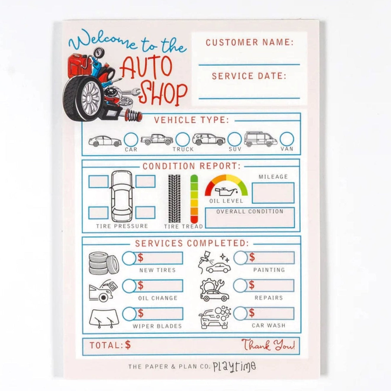 Auto Shop Playtime Pad