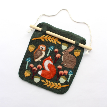 Woodland Banner Felting Craft Kit