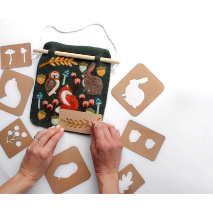 Woodland Banner Felting Craft Kit