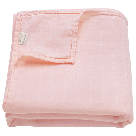 Muslin Swaddle | Soft Pink