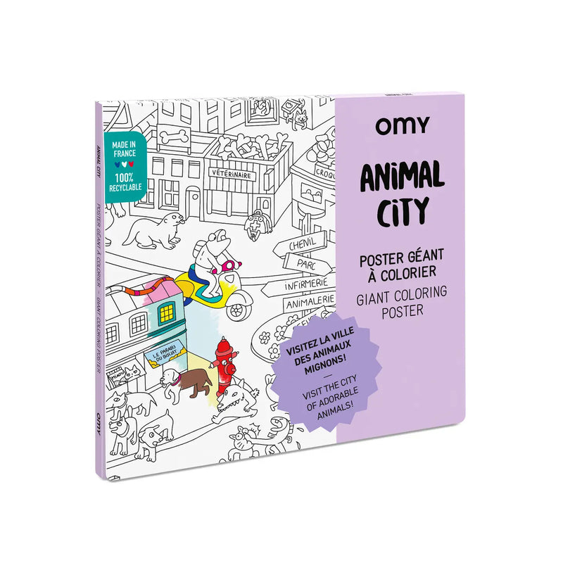 Giant Coloring Poster | Animal Life