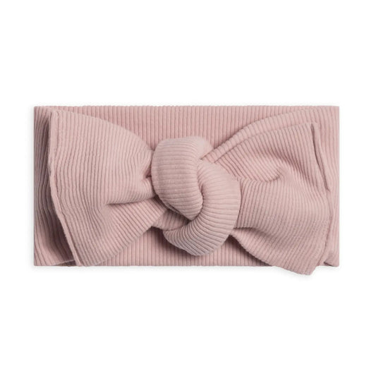 Ribbed Bow Wrap | Rosa