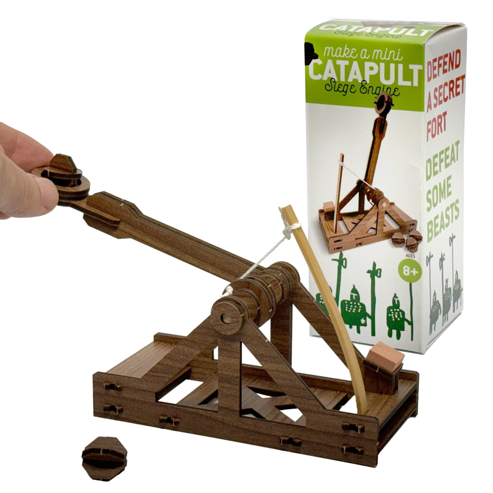 Wooden Engineering Model Kit | Mini Catapult