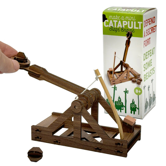 Wooden Engineering Model Kit | Mini Catapult