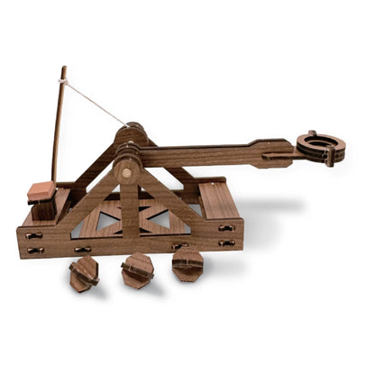 Wooden Engineering Model Kit | Mini Catapult