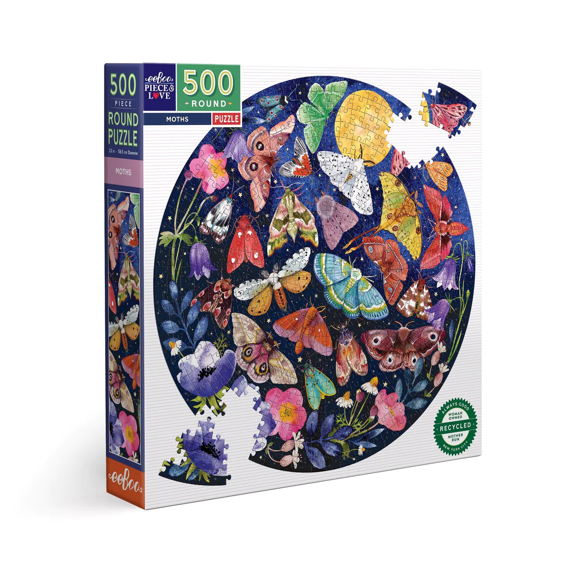 Moths | 500 Piece Round Puzzle