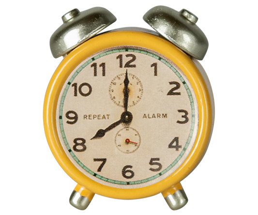 maileg yellow alarm clock