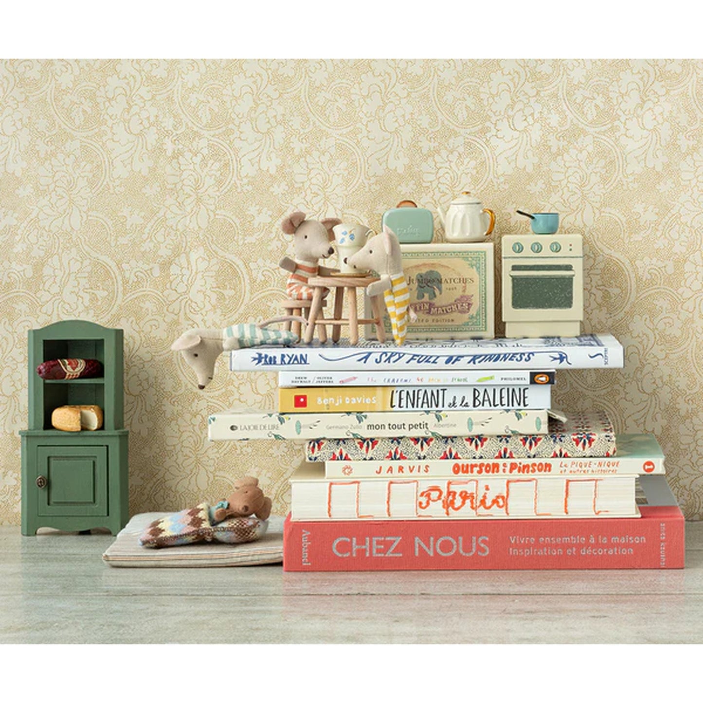 Maileg Corner Cabinet | Dark Green