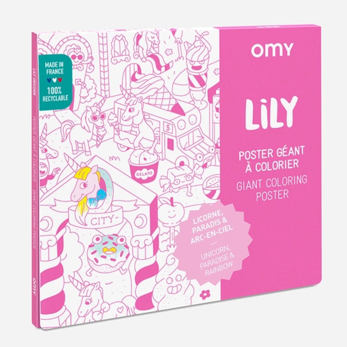 Giant Coloring Poster | Unicorn Lily