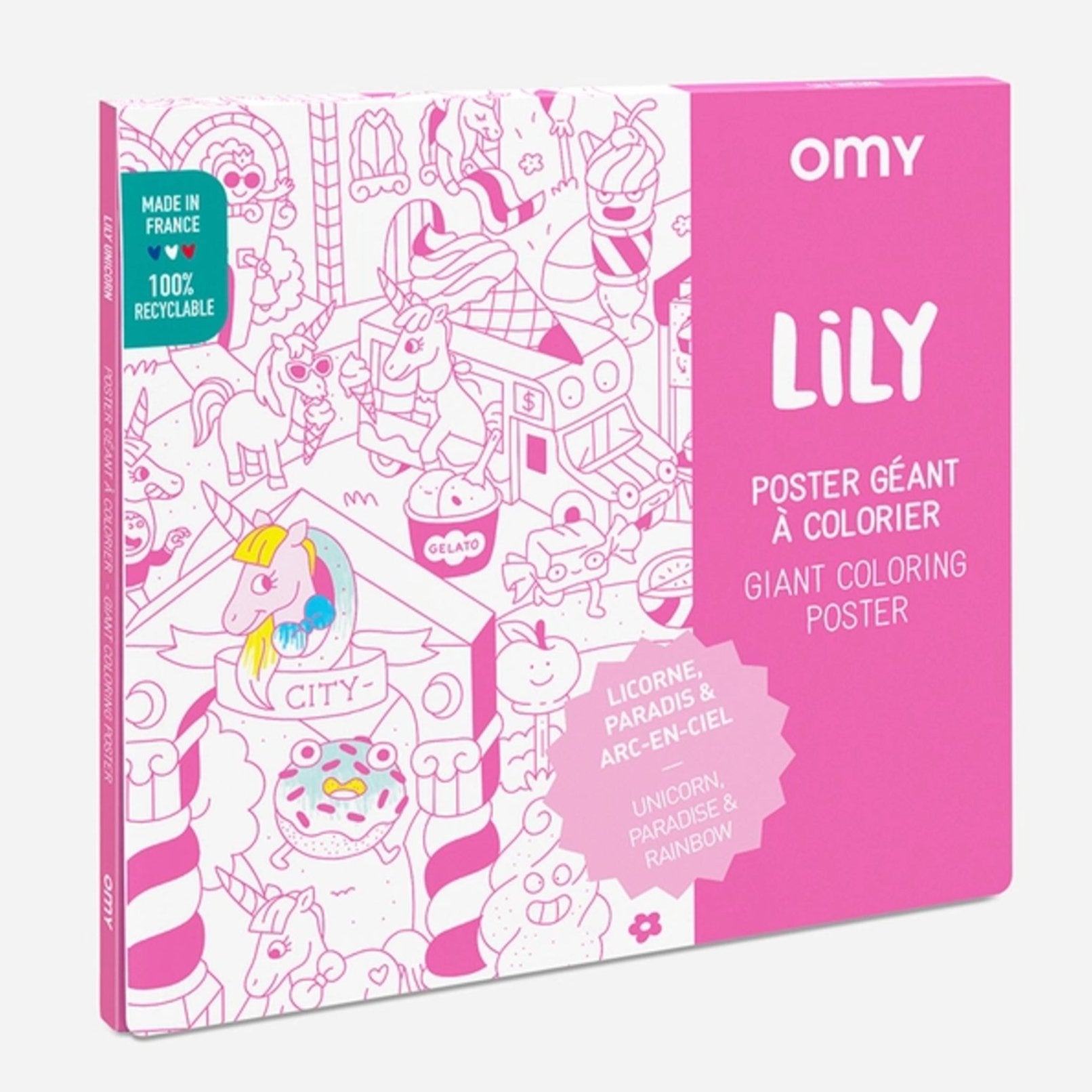 Giant Coloring Poster | Unicorn Lily