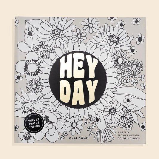 Heyday Velvet Flowers | Coloring Book