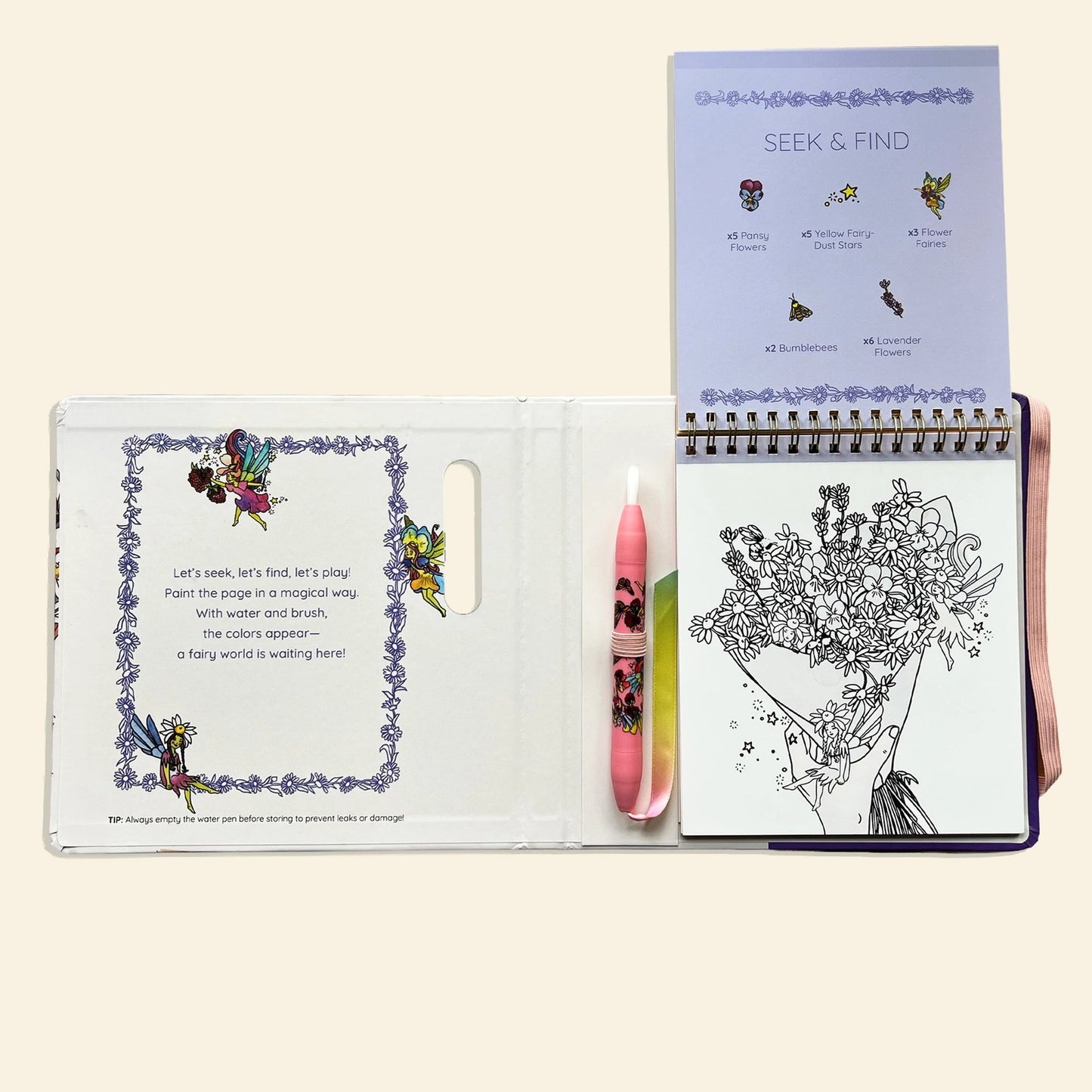 Watercolor with Me: Flower Fairies | A Water Reveal Book