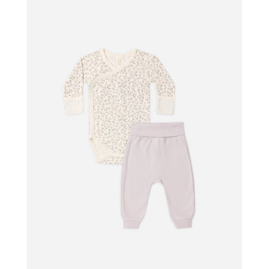 Side Snap Body Suit & Pant Set | Floret