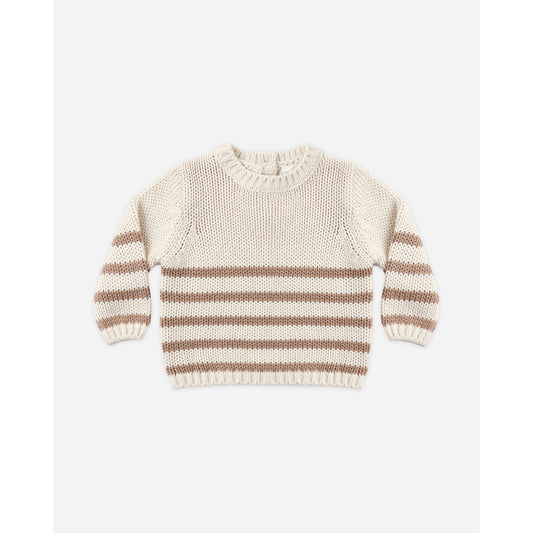 Rex Sweater | Almond Stripe