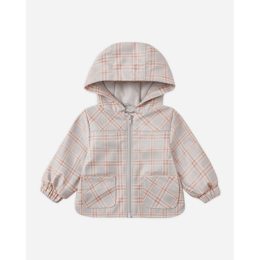 Rain Coat | Blue Plaid