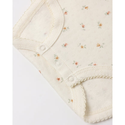 Pointelle Skirted Bodysuit | Petit Fleur