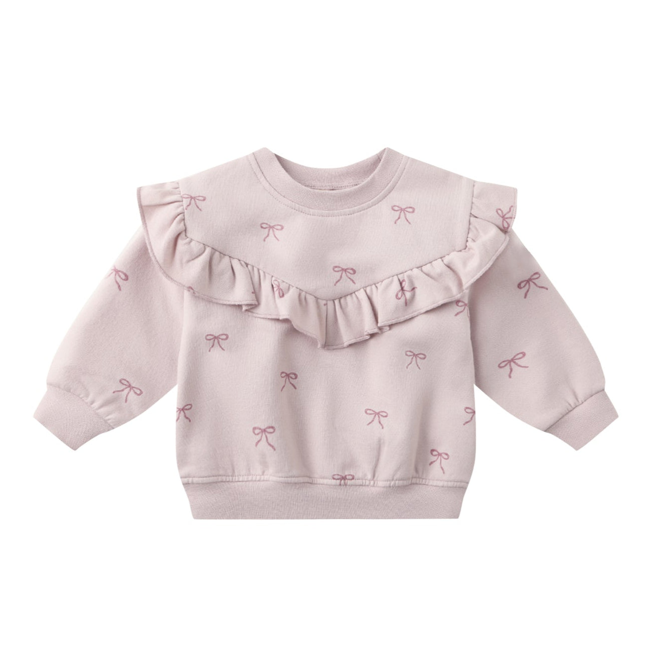 Ruffle Fleece Sweatshirt | Bows