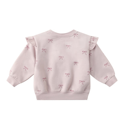 Ruffle Fleece Sweatshirt | Bows