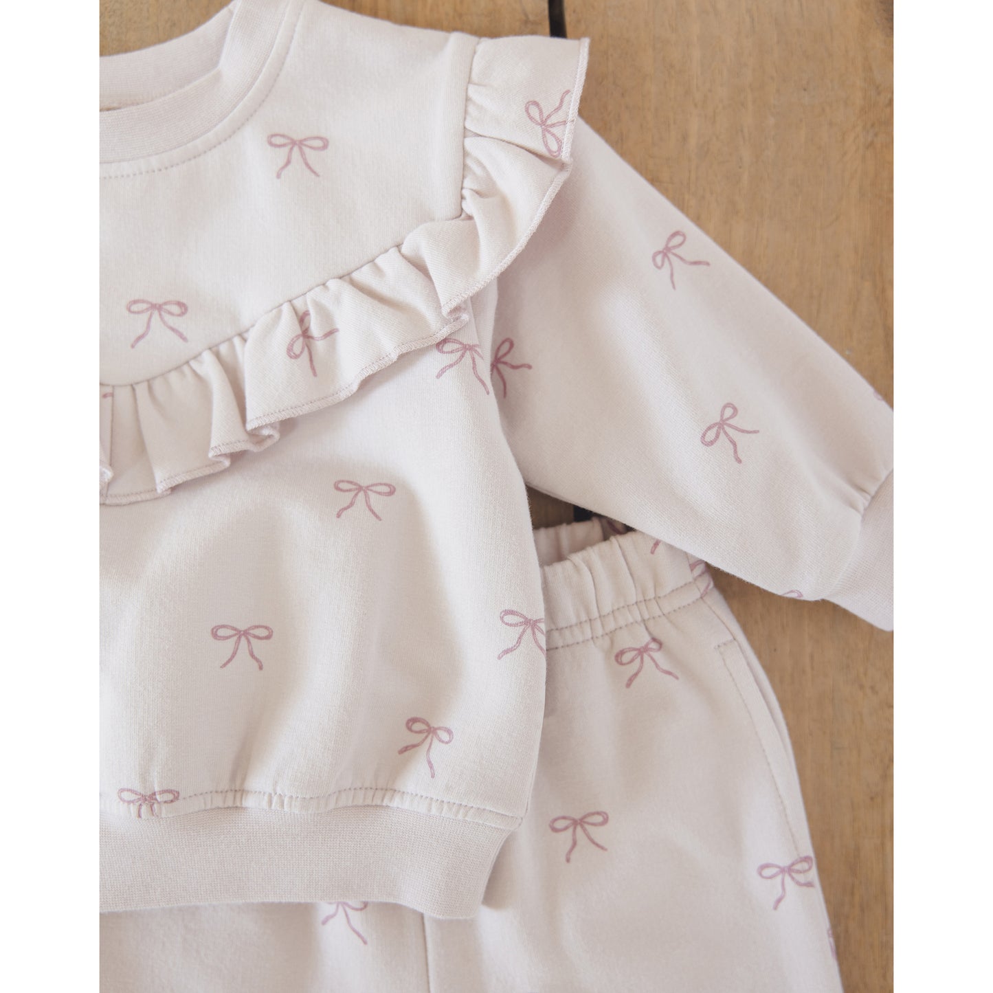 Ruffle Fleece Sweatshirt | Bows