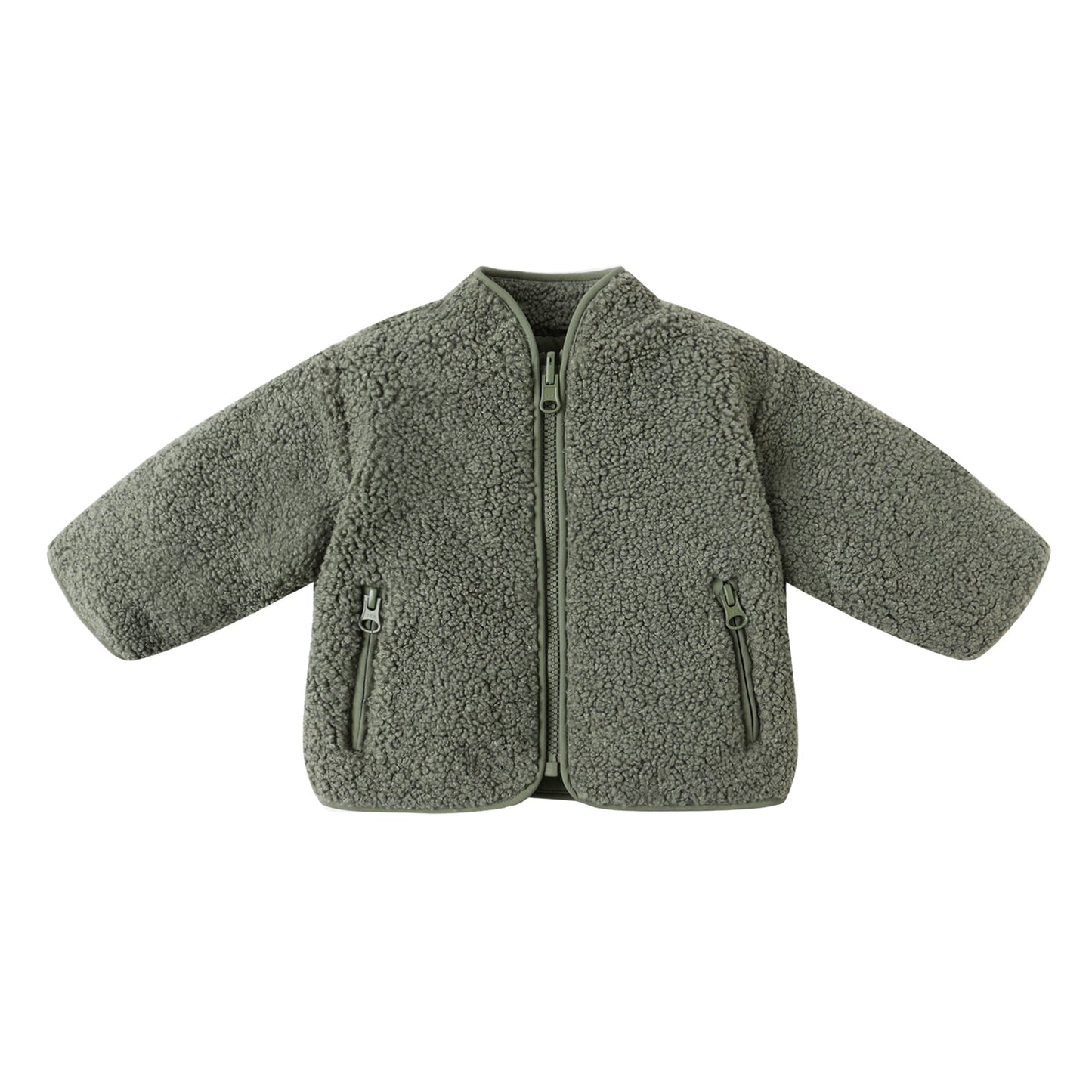 Shearling Zip Jacket | Forest