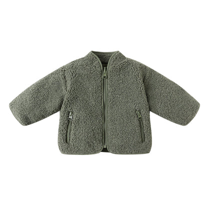 Shearling Zip Jacket | Forest