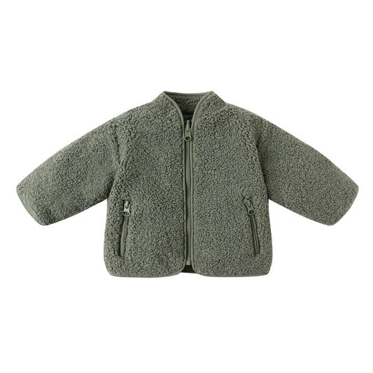 Shearling Zip Jacket | Forest