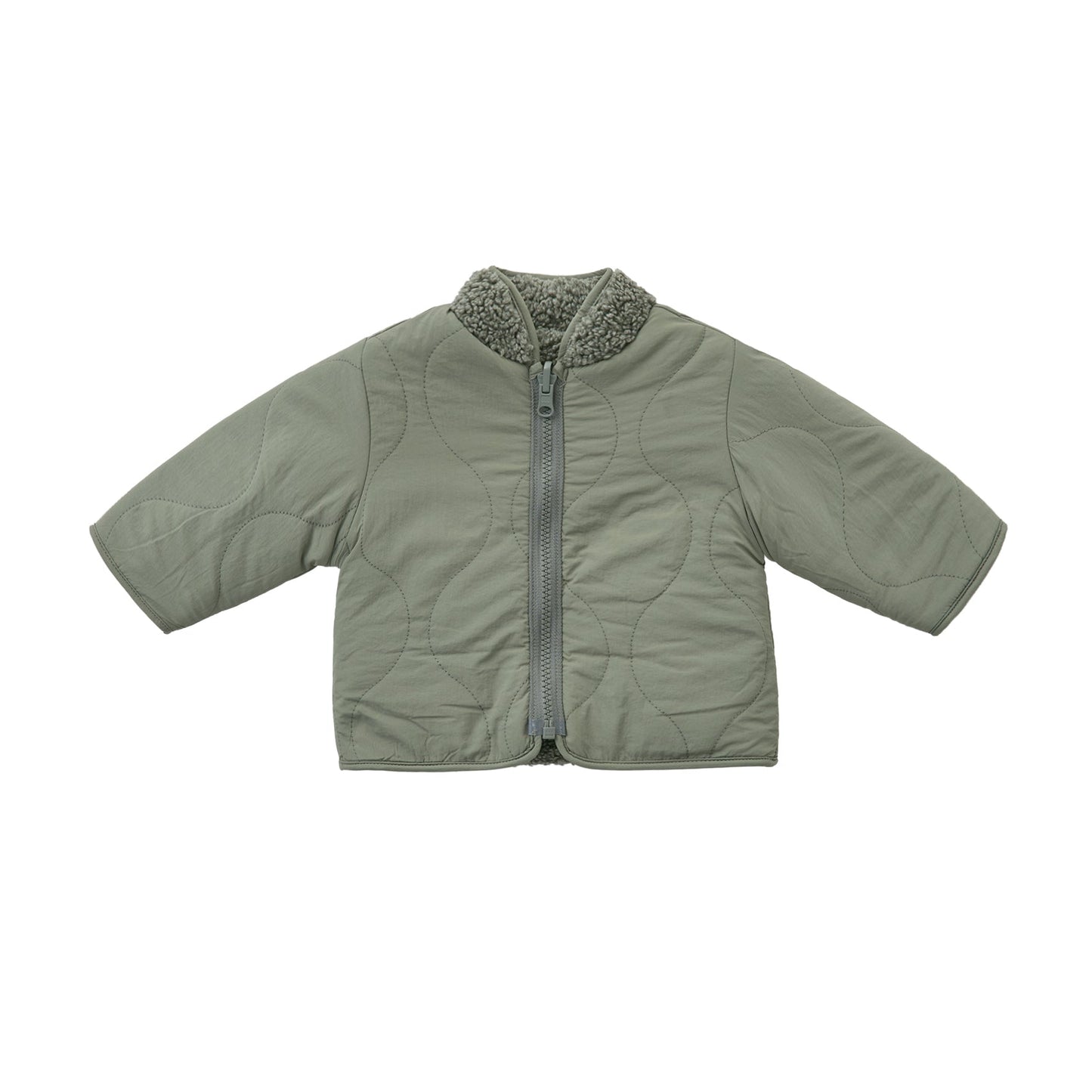 Shearling Zip Jacket | Forest