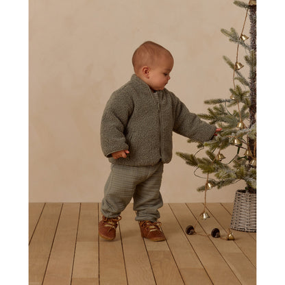 Shearling Zip Jacket | Forest