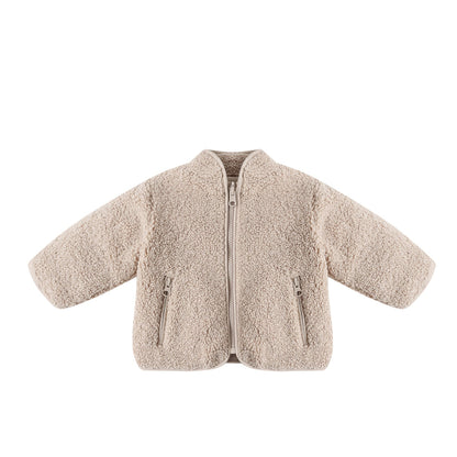 Shearling Zip Jacket | Oat