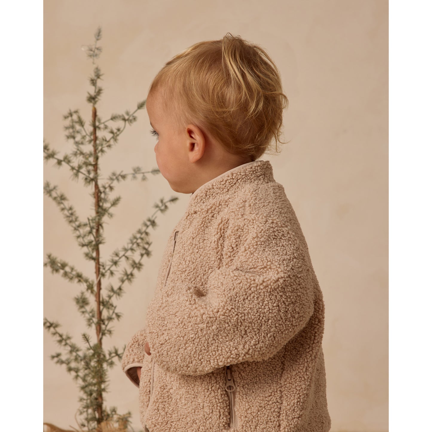 Shearling Zip Jacket | Oat