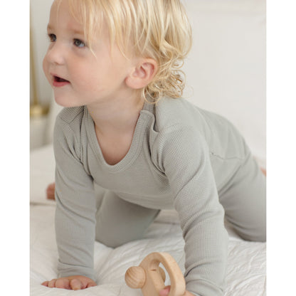 Waffle Top & Pant Set | Sage
