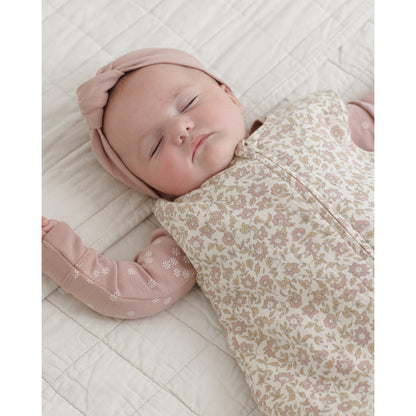 Zip Longsleeve Sleeper | Mauve Daisy