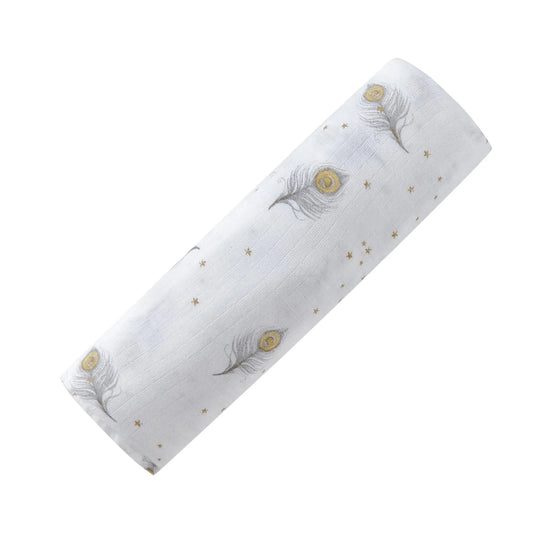 Organic Muslin Swaddle | Magical Feathers
