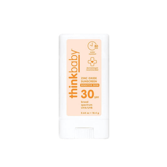 thinkbaby sunscreen packaging on a white background