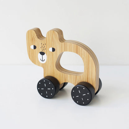 Wooden Push Toy | Bear