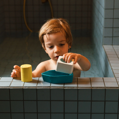 boy with bath boat