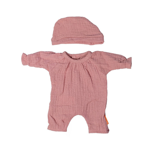 Pink Doll Pajamas & Hat | 12 inch