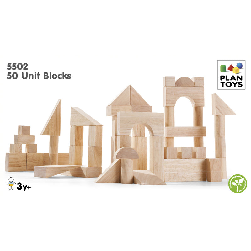 Classic Wooden Blocks | 50 piece set
