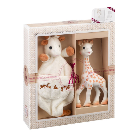 Sophie la girafe + Plush Soother Holder Gift Set