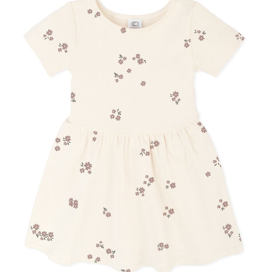 Short Sleeve Swing Dress | Blossoms Print